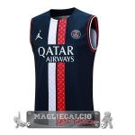 Paris Saint Germain Formazione Senza Manich Maglia Calcio 2023-24 Blu Navy Rosso Bianco Paris Saint Germain Formazione Senza Manich Maglia Calcio 2023-24 Blu Navy Rosso Bianco