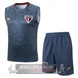 Set Completo Maglia Senza Maniche Formazione Sao Paulo 2025 2026 Grigio Set Completo Maglia Senza Maniche Formazione Sao Paulo 2025 2026 Grigio