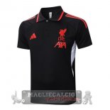 Liverpool Nero Rosso Maglia POLO 2025 2026 Liverpool Nero Rosso Maglia POLO 2025 2026