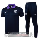 Corinthians Paulista Blu Purpureo Maglia POLO Set Completo 2025 2026 Corinthians Paulista Blu Purpureo Maglia POLO Set Completo 2025 2026