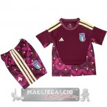 Portiere Set Completo Maglia Bambino Italia 2026 Borgogna Portiere Set Completo Maglia Bambino Italia 2026 Borgogna