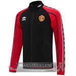 Lunga Zip Giacca Manchester United 2025 2026 Nero I Rosso Lunga Zip Giacca Manchester United 2025 2026 Nero I Rosso