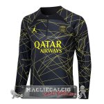 Paris Saint Germain Nero Giallo Felpa Da Allenamento 2023-24 Paris Saint Germain Nero Giallo Felpa Da Allenamento 2023-24