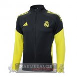 Lunga Zip Giacca Real Madrid 2025 2026 Grigio Giallo Lunga Zip Giacca Real Madrid 2025 2026 Grigio Giallo