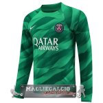Tailandia Home Manica Lunga Maglia Calcio Portiere Paris Saint Germain 2023-24 Verde Tailandia Home Manica Lunga Maglia Calcio Portiere Paris Saint Germain 2023-24 Verde