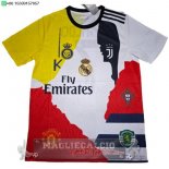 Thailandia speciale Ronaldo Maglia Calcio Portogallo 2025 Bianco Giallo Thailandia speciale Ronaldo Maglia Calcio Portogallo 2025 Bianco Giallo