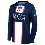 Home Manica lunga Maglia Calcio Paris Saint Germain 2022-23 Home Manica lunga Maglia Calcio Paris Saint Germain 2022-23
