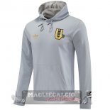 Giacca Felpa Cappuccio Manchester United 2025 2026 Grigio Giacca Felpa Cappuccio Manchester United 2025 2026 Grigio