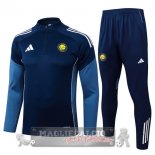 Set Completo Felpa Allenamento Formazione Al Nassr 2025 2026 Blu Navy Set Completo Felpa Allenamento Formazione Al Nassr 2025 2026 Blu Navy