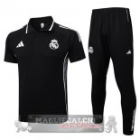 Real Madrid Nero Maglia POLO Set Completo 2025 2026 Real Madrid Nero Maglia POLO Set Completo 2025 2026