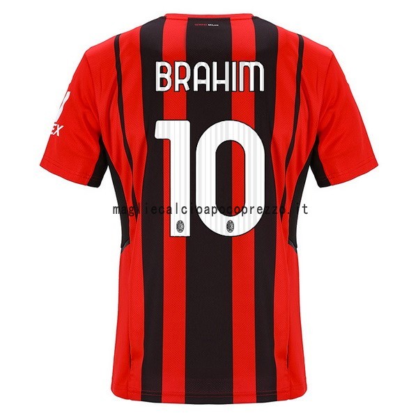 NO.10 Brahim Prima Maglia AC Milan 2021 2022 Rosso