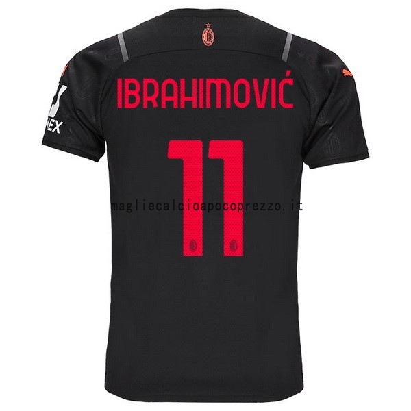 NO.11 Ibrahimovic Terza Maglia AC Milan 2021 2022 Nero