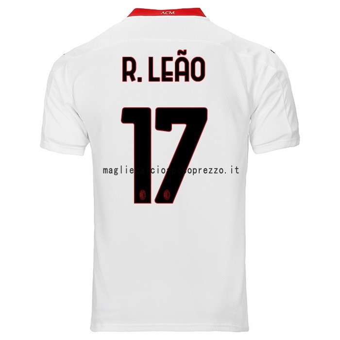 NO.17 R.Leao Seconda Maglia AC Milan 2020 2021 Bianco