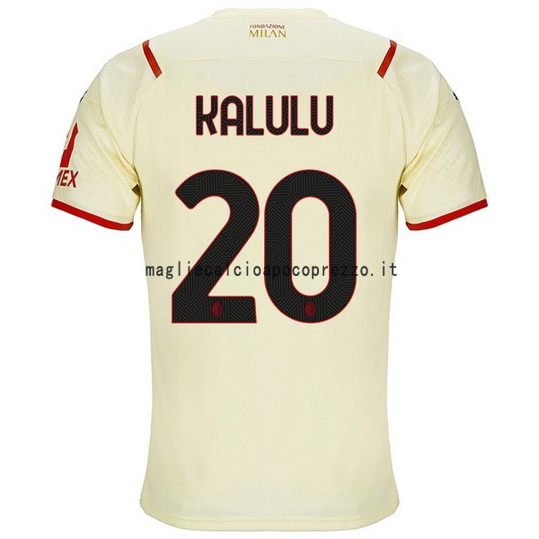 NO.20 Kalulu Seconda Maglia AC Milan 2021 2022 Giallo
