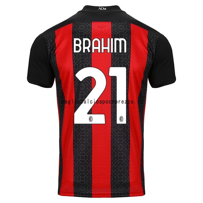 NO.21 Brahim Prima Maglia AC Milan 2020 2021 Rosso