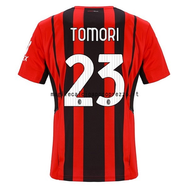 NO.23 Tomori Prima Maglia AC Milan 2021 2022 Rosso