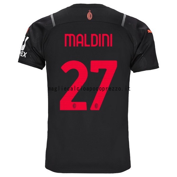 NO.27 Maldini Terza Maglia AC Milan 2021 2022 Nero