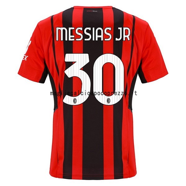 NO.30 Messias Prima Maglia AC Milan 2021 2022 Rosso