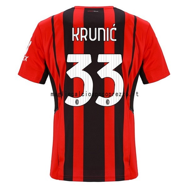 NO.33 Krunic Prima Maglia AC Milan 2021 2022 Rosso
