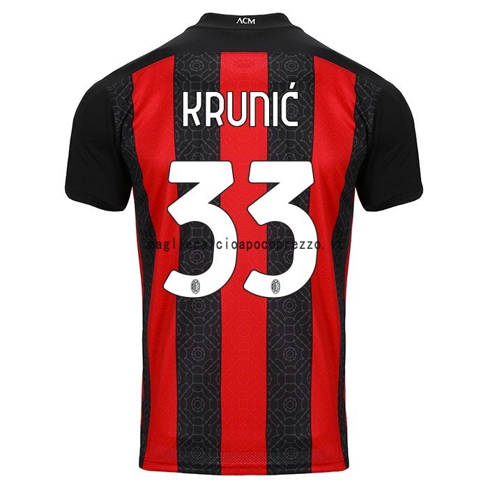 NO.33 Krunic Prima Maglia AC Milan 2020 2021 Rosso