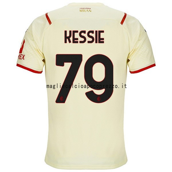 NO.79 Kessie Seconda Maglia AC Milan 2021 2022 Giallo