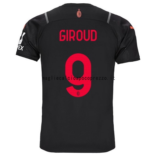 NO.9 Giroud Terza Maglia AC Milan 2021 2022 Nero