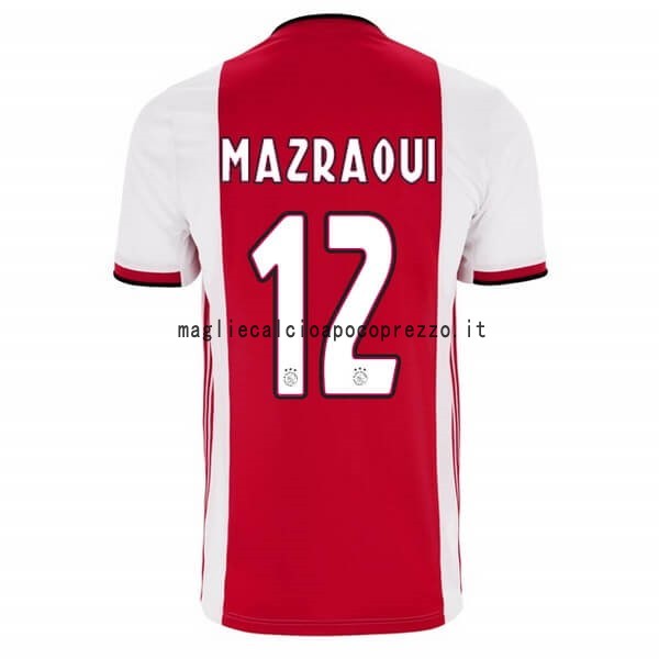 NO.12 Mazraoui Prima Maglia Ajax 2019 2020 Rosso