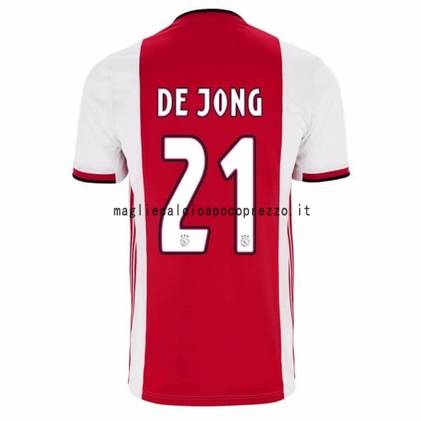 NO.21 De Jong Prima Maglia Ajax 2019 2020 Rosso