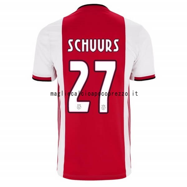 NO.27 Schuurs Prima Maglia Ajax 2019 2020 Rosso