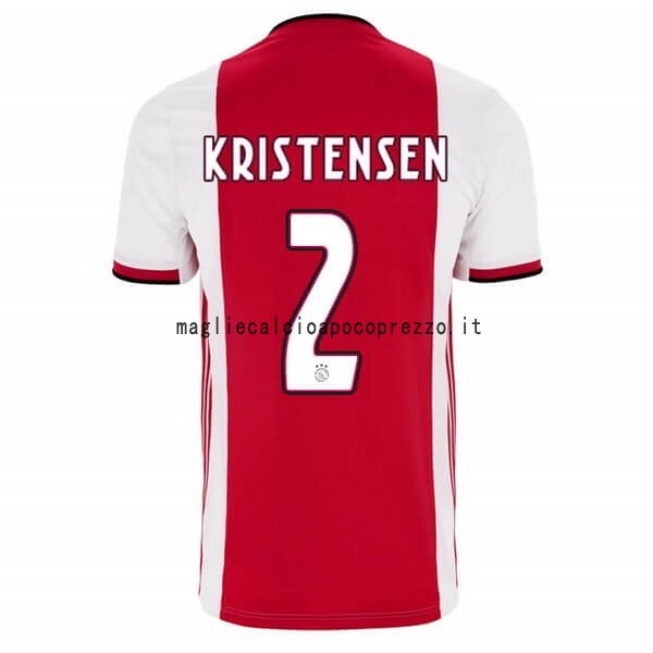 NO.2 Kristensen Prima Maglia Ajax 2019 2020 Rosso
