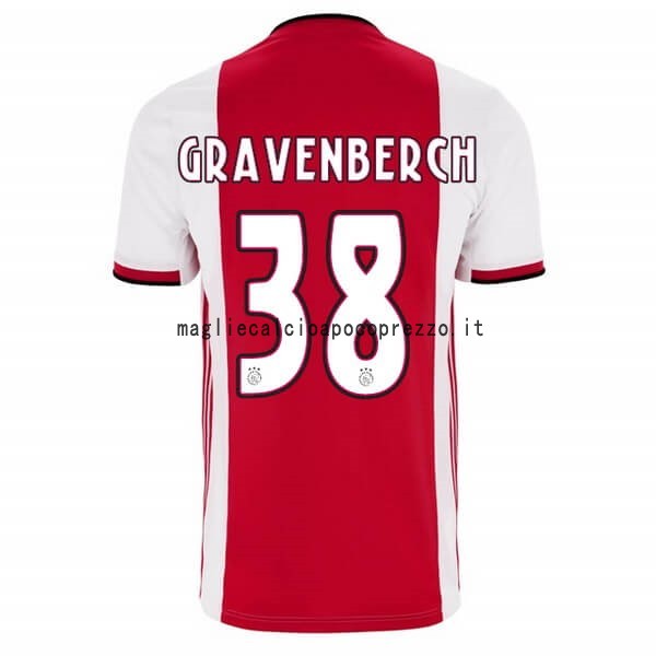 NO.38 Gravenberch Prima Maglia Ajax 2019 2020 Rosso