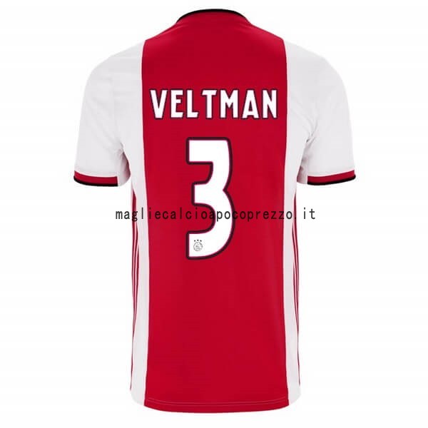 NO.3 Veltman Prima Maglia Ajax 2019 2020 Rosso