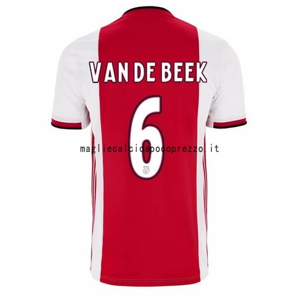 NO.6 Van De Beek Prima Maglia Ajax 2019 2020 Rosso