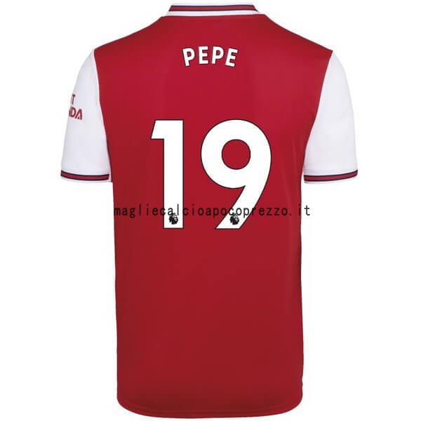 NO.19 Pepe Prima Maglia Arsenal 2019 2020 Rosso