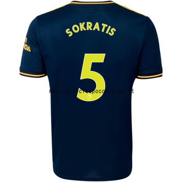 NO.5 Sokratis Terza Maglia Arsenal 2019 2020 Blu