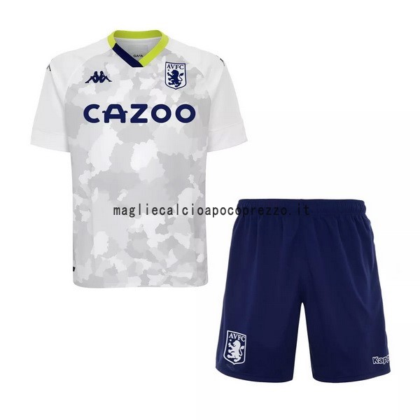 Terza Conjunto De Bambino Aston Villa 2020 2021 Bianco