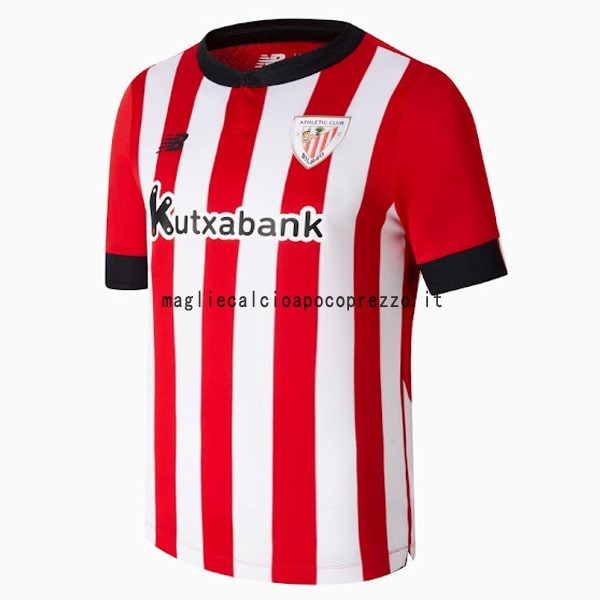 Prima Maglia Athletic Bilbao 2022 2023 Rosso Bianco