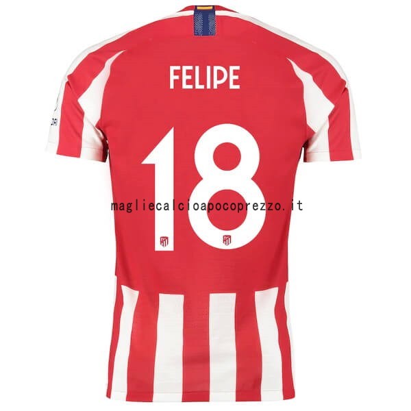 NO.18 Felipe Prima Maglia Atlético Madrid 2019 2020 Rosso