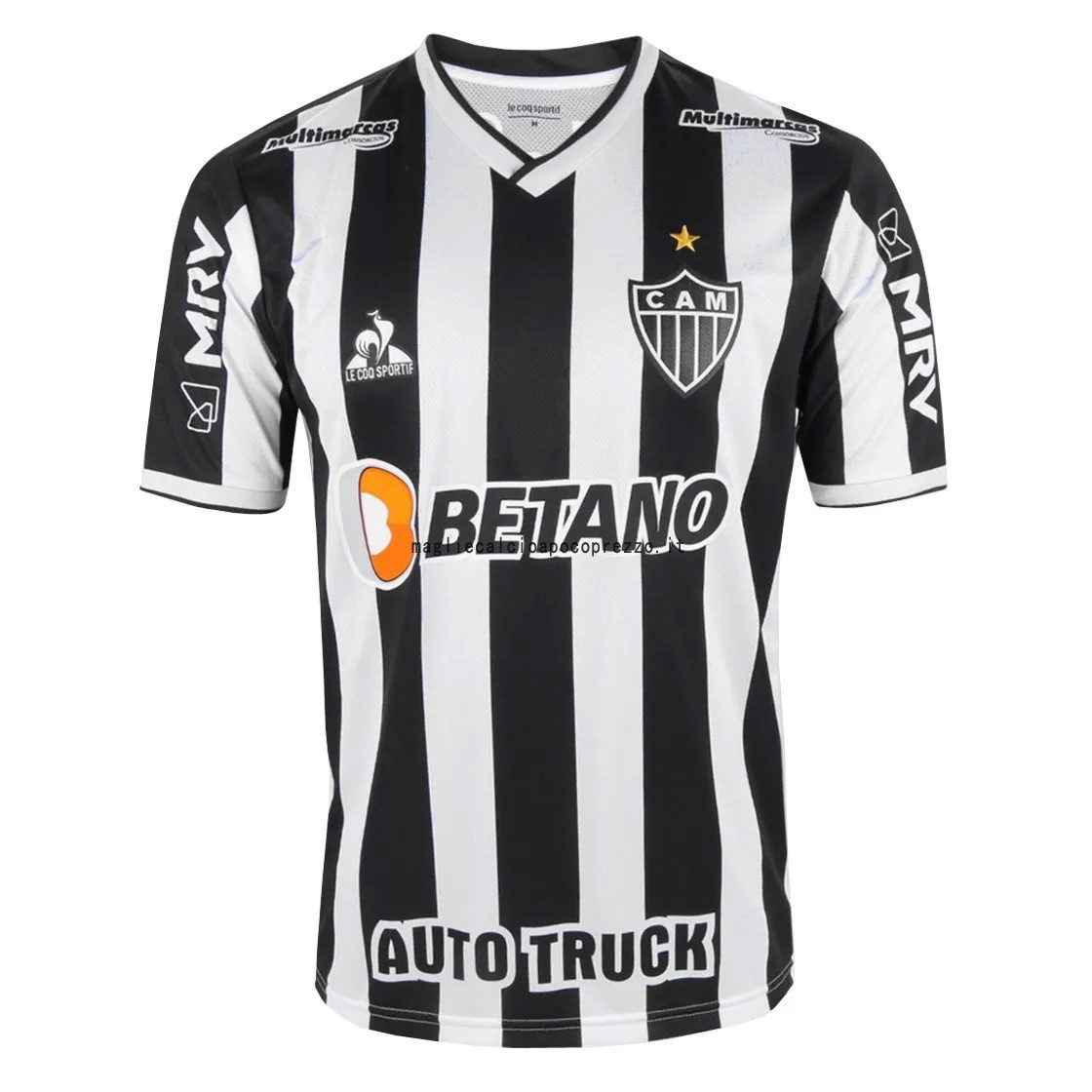 Prima Maglia Atlético Mineiro 2021 2022 Nero Bianco
