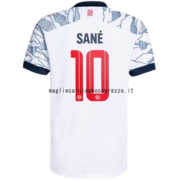 NO.10 Sané Terza Maglia Bayern München 2021 2022 Bianco