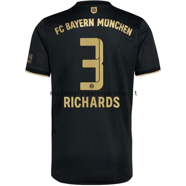 NO.3 O. Richards Seconda Maglia Bayern München 2021 2022 Nero