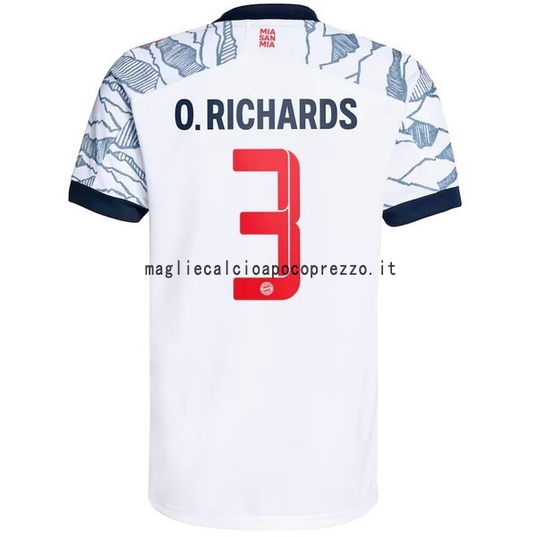 NO.3 O. Richards Terza Maglia Bayern München 2021 2022 Bianco