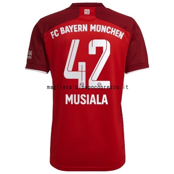 NO.42 Musiala Prima Maglia Bayern München 2021 2022 Rosso