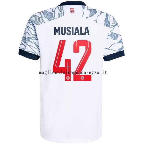 NO.42 Musiala Terza Maglia Bayern München 2021 2022 Bianco