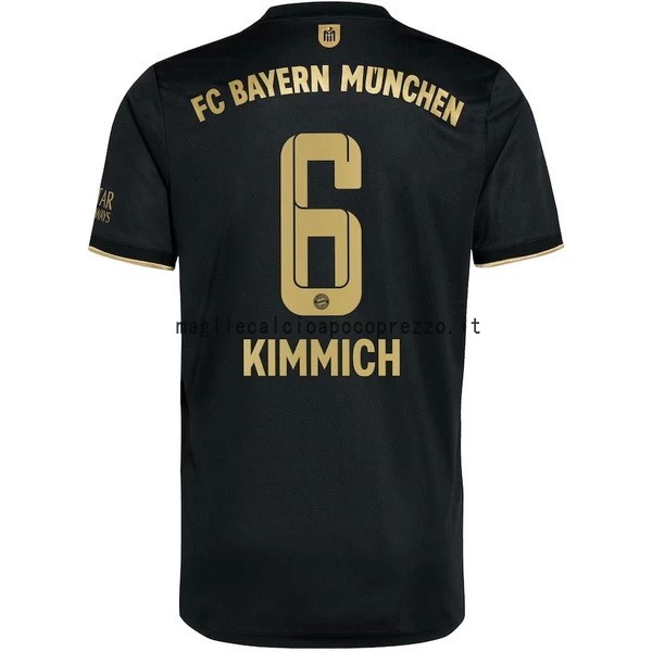 NO.6 Kimmich Seconda Maglia Bayern München 2021 2022 Nero