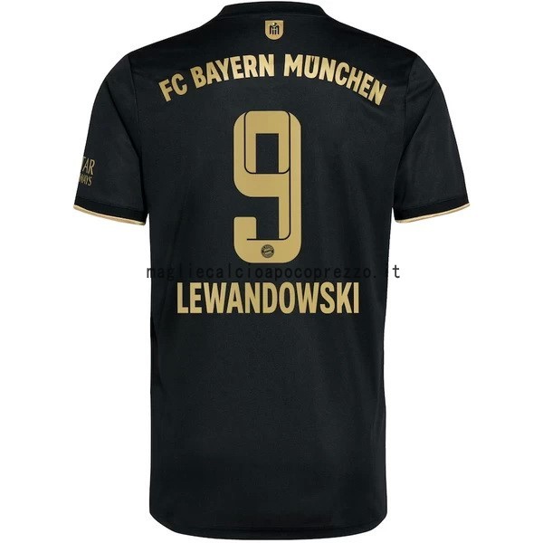 NO.9 Lewandowski Seconda Maglia Bayern München 2021 2022 Nero