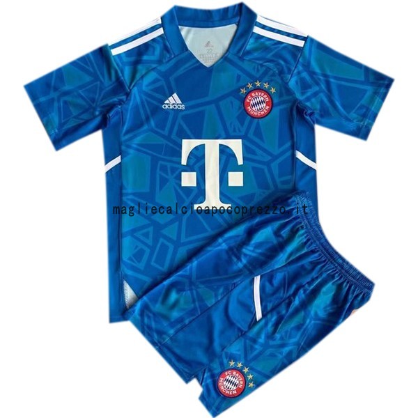 Portiere Conjunto De Bambino Bayern München 2022 2023 Blu