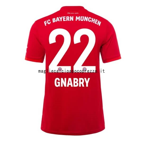 NO.22 Gnabry Prima Maglia Bayern München 2019 2020 Bianco