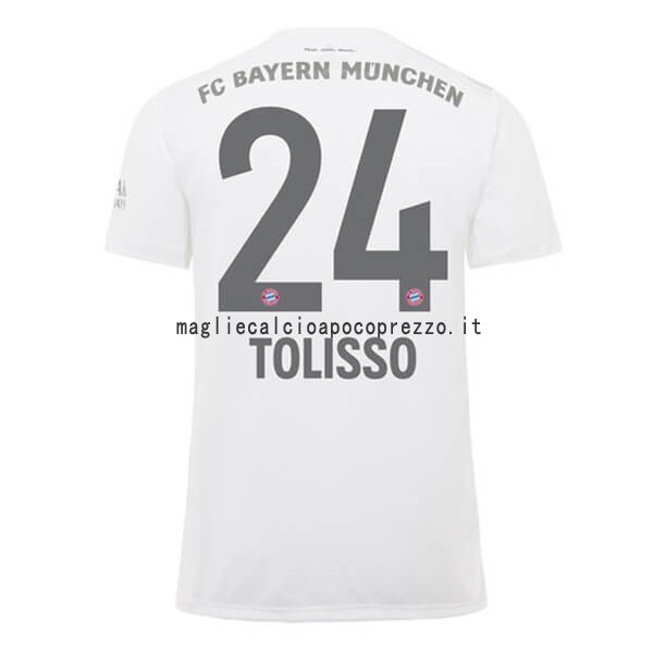 NO.24 Tolisso Seconda Maglia Bayern München 2019 2020 Bianco