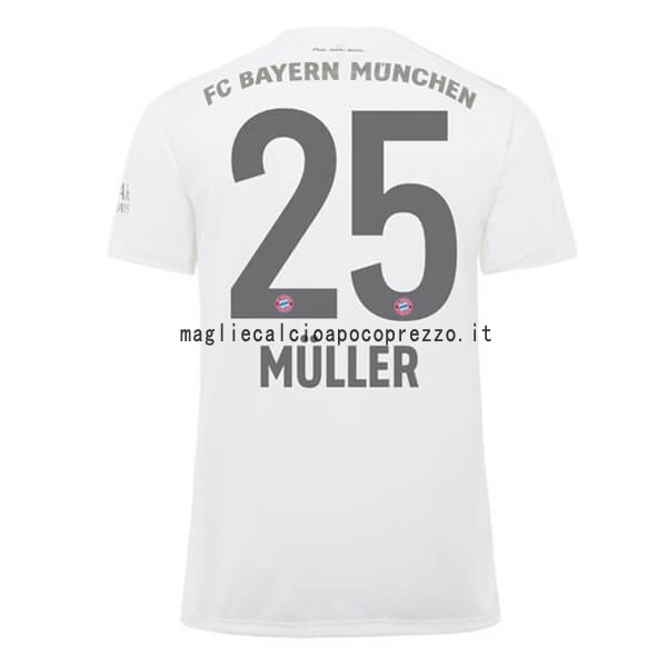 NO.25 Muller Seconda Maglia Bayern München 2019 2020 Bianco